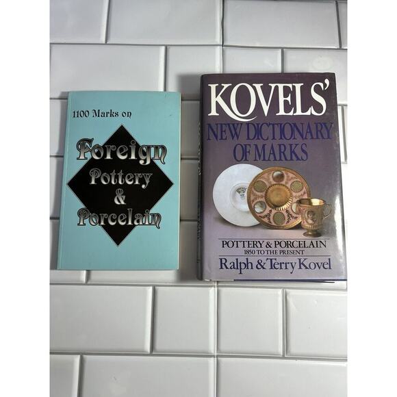Set Of 3 Pottery, Porcelain, Ceramic & Pottery Mark Identification Books Preown - Picture 4 of 11